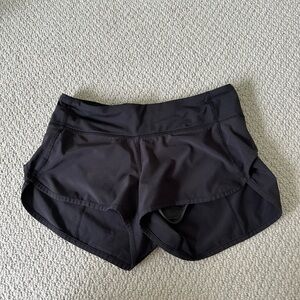 Lululemon Black Low Rise Running Short